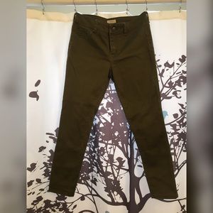Olive soft straight leg high waist pant